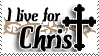 I live for Christ Stamp v2 by GeneveveX