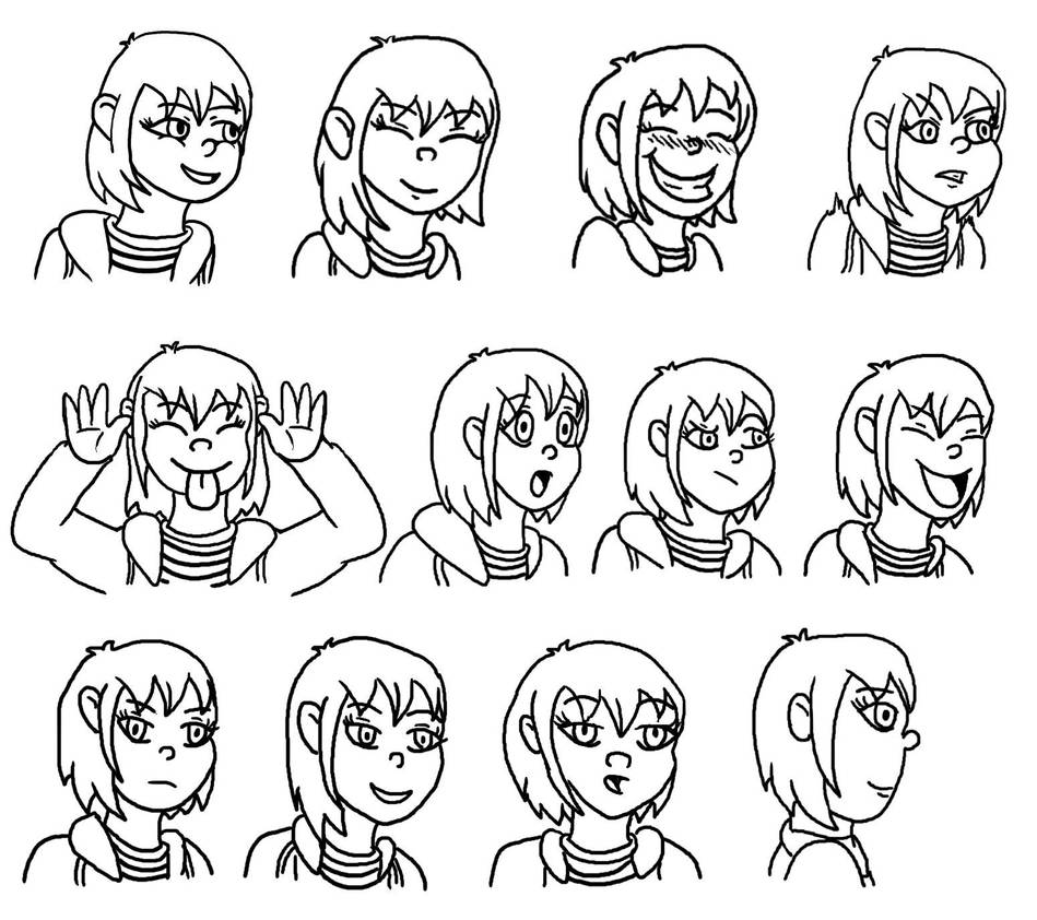 Character Design 6: Secondary Character Emotions by Novum-Semita on