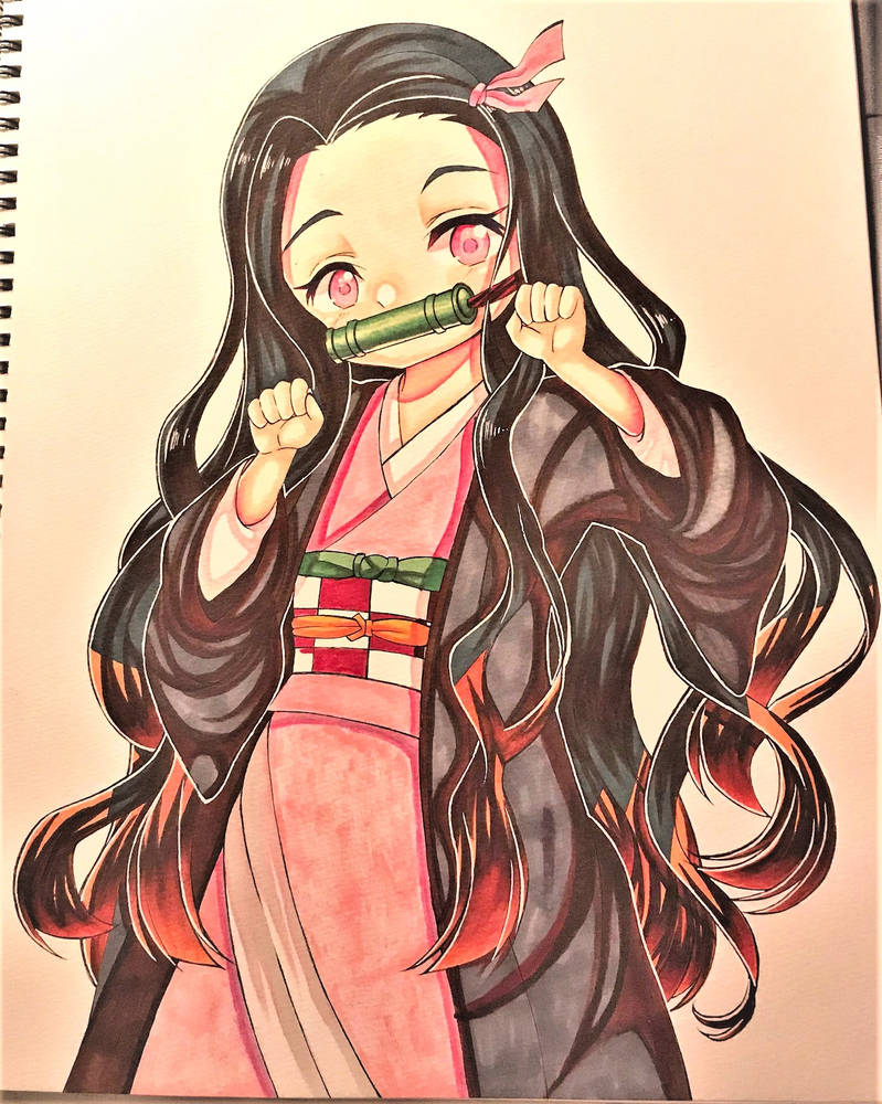 Nezuko Fanart by pikachugirl140 on DeviantArt