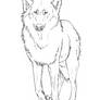 Free Wolf Lineart