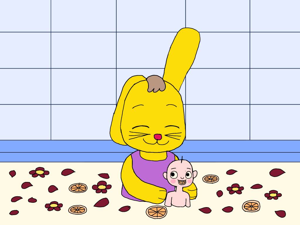 Deviantart Rabbit Bath Dawn Bunny Bathing Milk With Baby by myraursula094 on DeviantArt