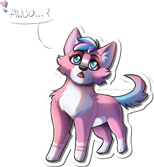 Pink Wolf Awooo