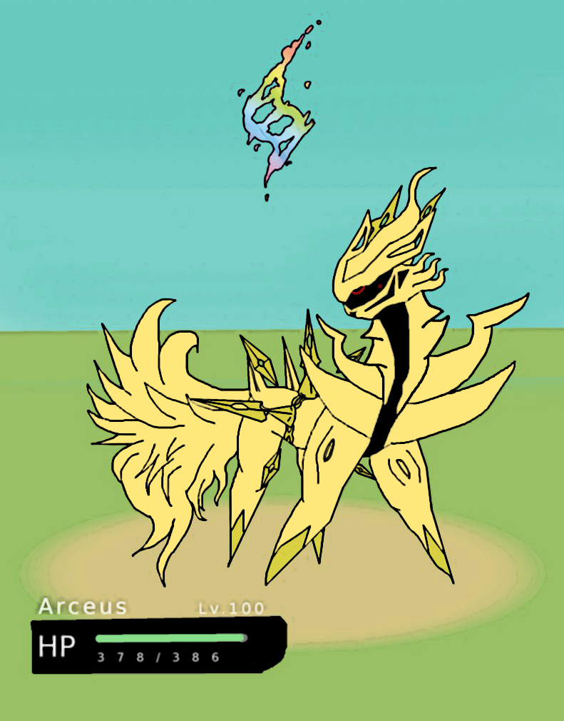 Pokemon mega arceus x 3