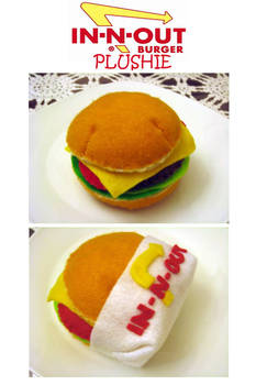 IN-N-OUT burger plushie