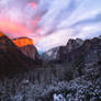 Tunnel view in Dramatic sky