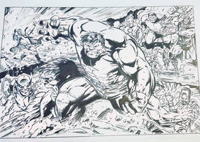 Hulk inks on Paul Pelletier pencils
