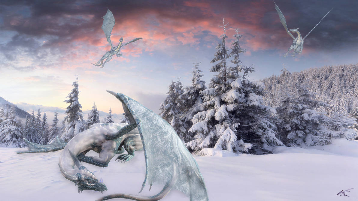 Snow dragon by VEmiArt on DeviantArt