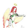 redhead angel 3 - drawing
