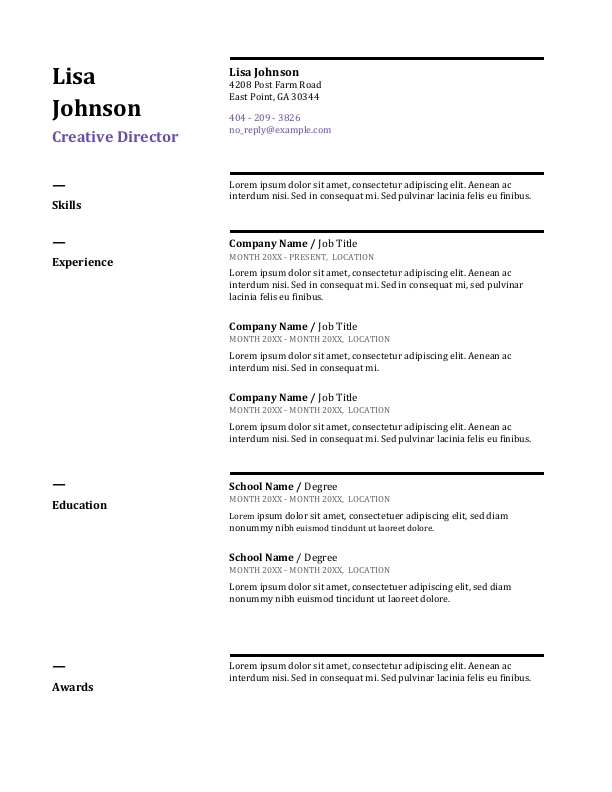 Statistician Resume Template