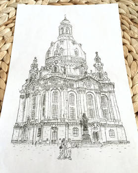 Typewritten Frauenkirche - Dresden