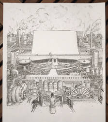 Yet another giant steam-driven Typewriter...