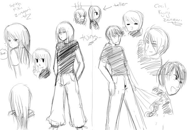 Character Design: SethandCecil by LazySensei