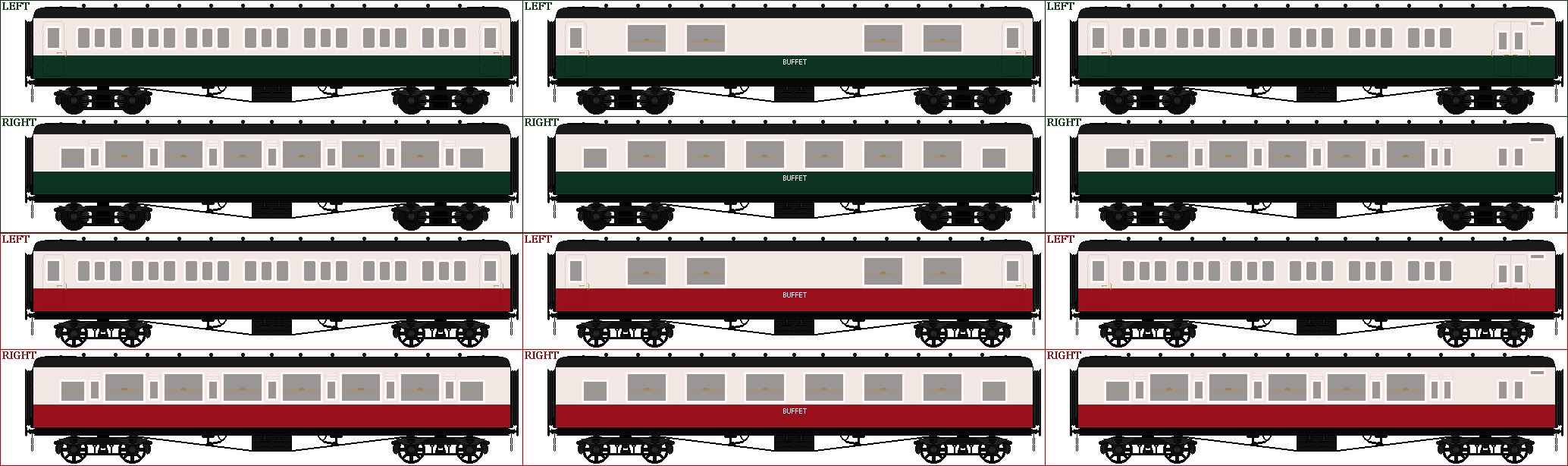 Sprite Coach HC - NWR Express Coach Sprites (Green and Red) by HeiwaTheEngineer on ...