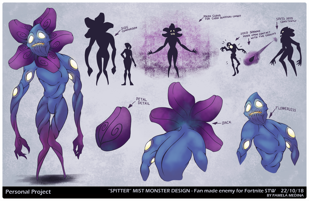 SPITTER Mist Monster Concept Art By Bysamy On DeviantArt spitter-mist-monster-concept-art-by-bysamy-on-deviantart