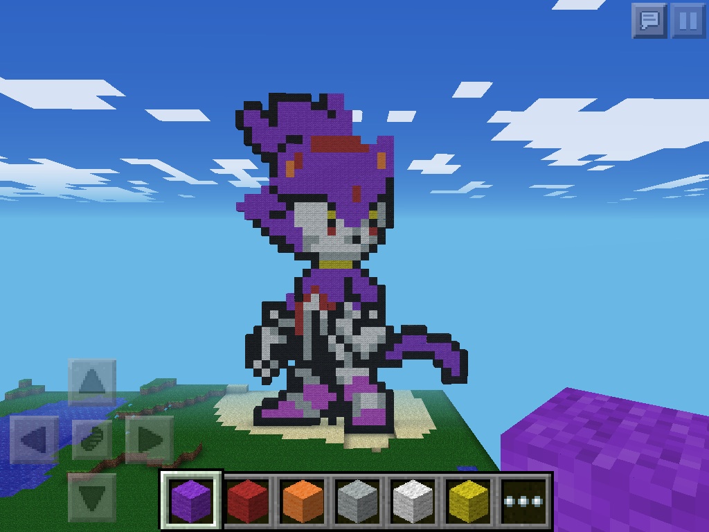 Blaze the Cat in Minecraft by the-system-is-down on DeviantArt