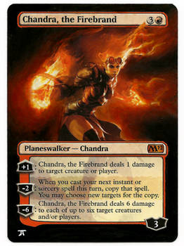 Chandra, the Firebrand painted MtG Alter