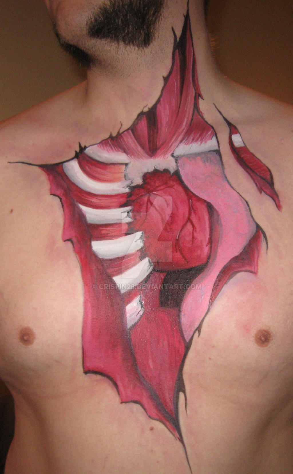 Ripped Open Chest by Crispin23 on DeviantArt