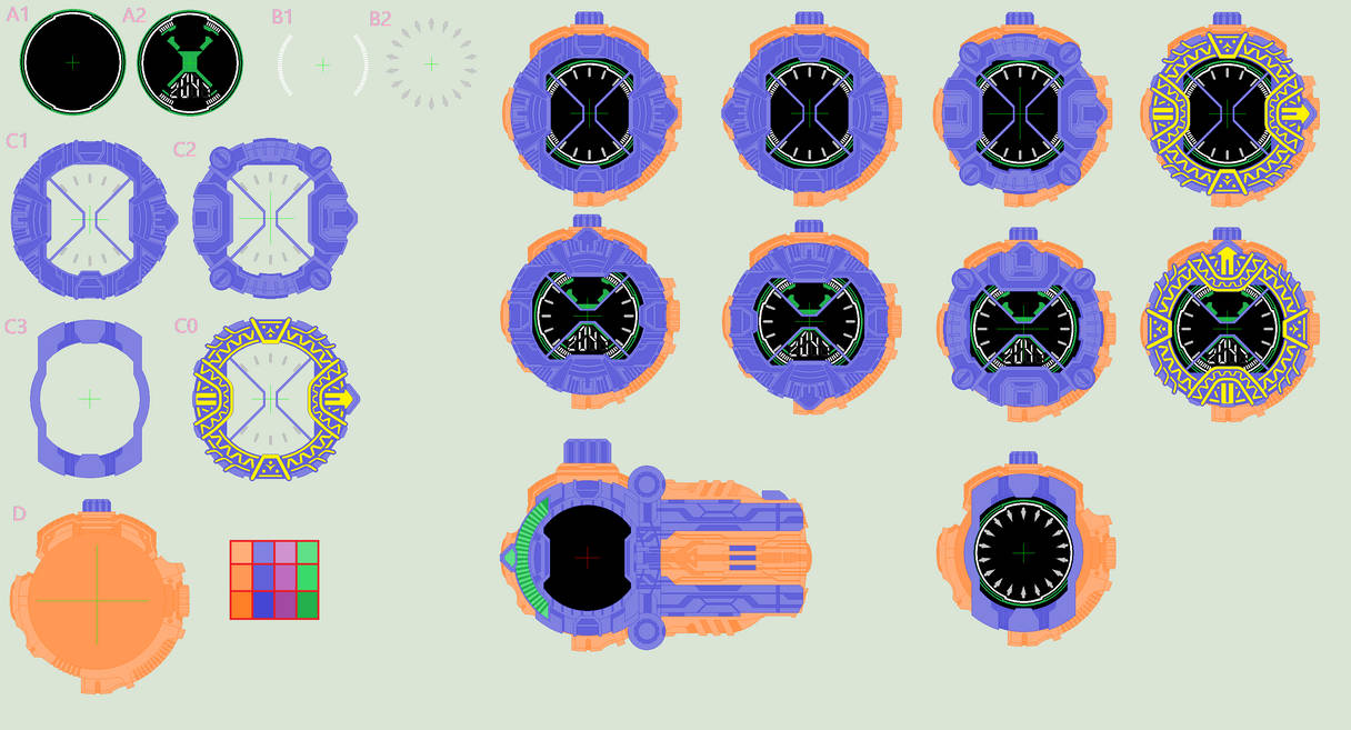 Ride Watch Build Ridewatch Template by Kamen-Sentai on DeviantArt