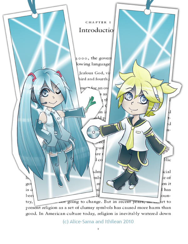 Vocaloid Bookmarks AN 2010