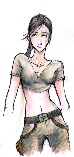 Lara_croft  Pencils