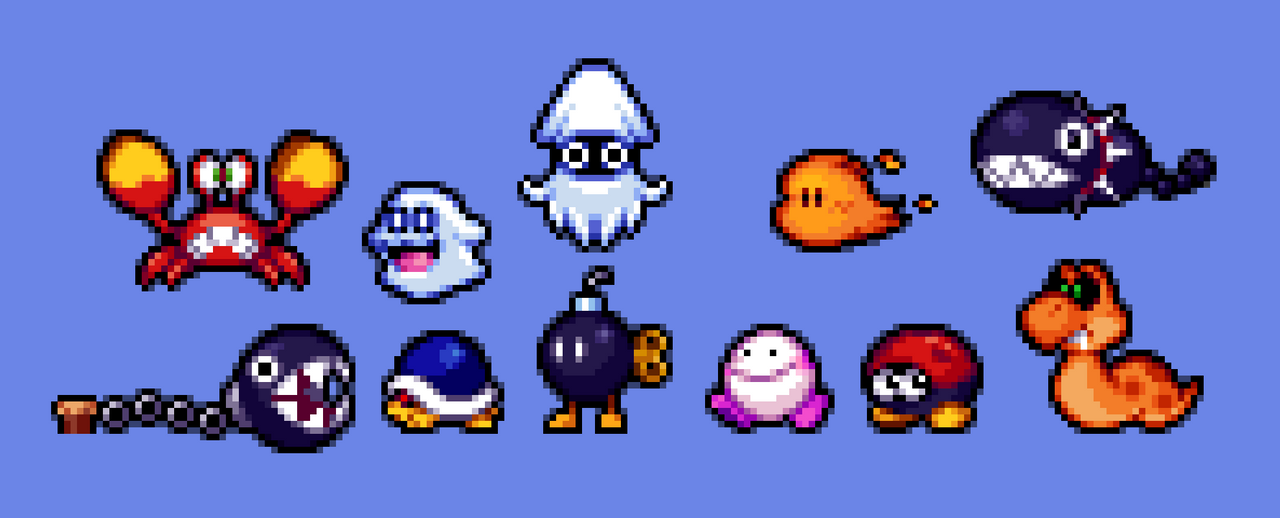 Mario Enemies By Sprito01 On DeviantArt