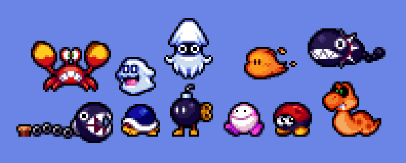 Mario Enemies By Sprito01 On DeviantArt