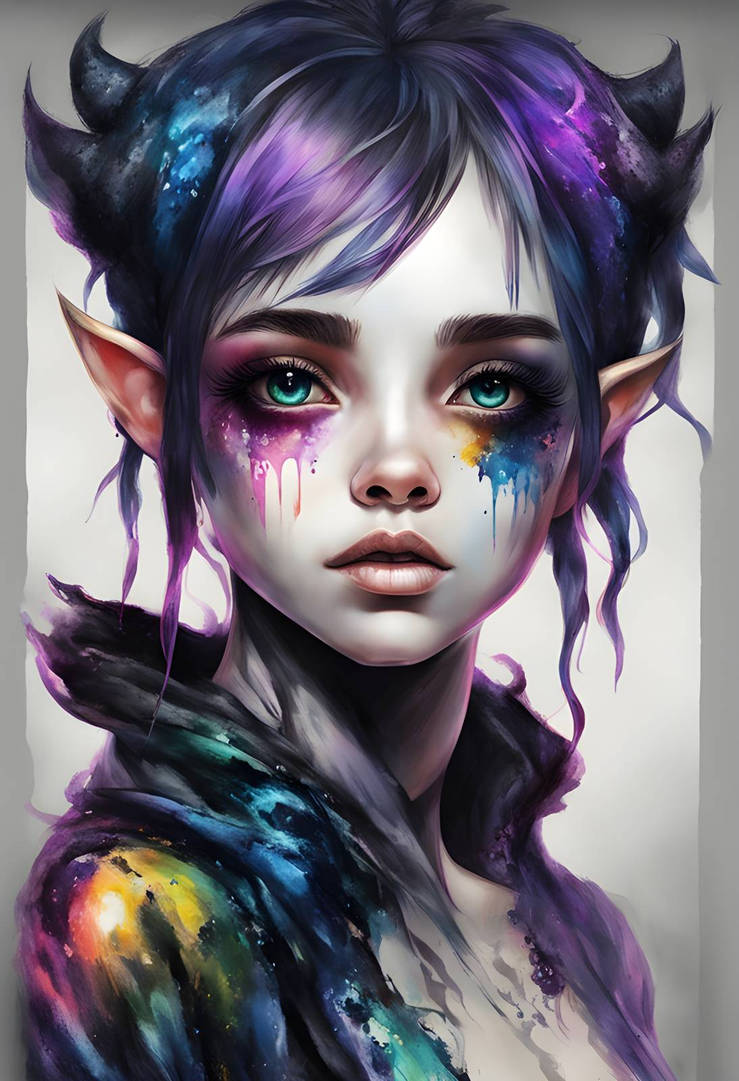 Humanoid Ink Creature Ink creature by Almaximo2024 on DeviantArt