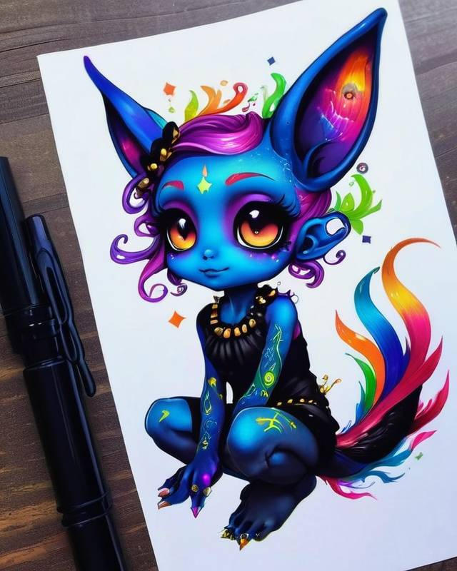 Humanoid Ink Creature Ink creature by Almaximo2024 on DeviantArt