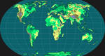 Blank Topographical Sea Level Rise Worlda Map V.2! by Esha-Nas
