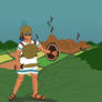 Uthran Human Auxillary Swordswoman. Now shaded!