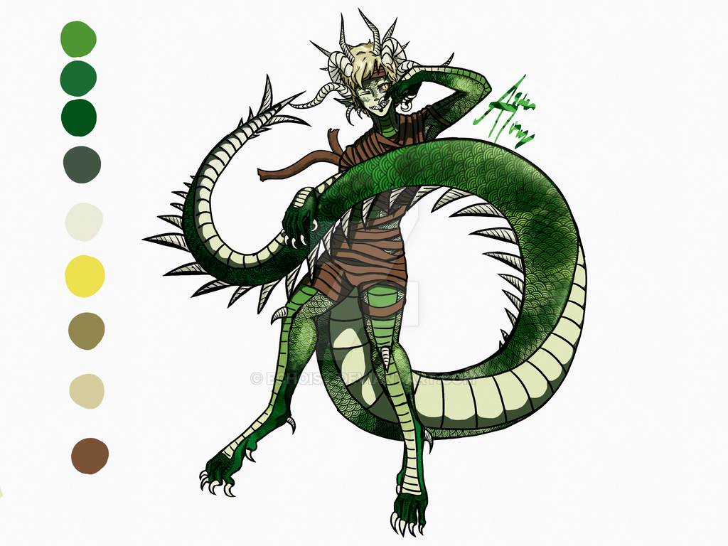 Snake/Serpent human hybrid by Echoist on DeviantArt