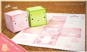 little pig papertoy