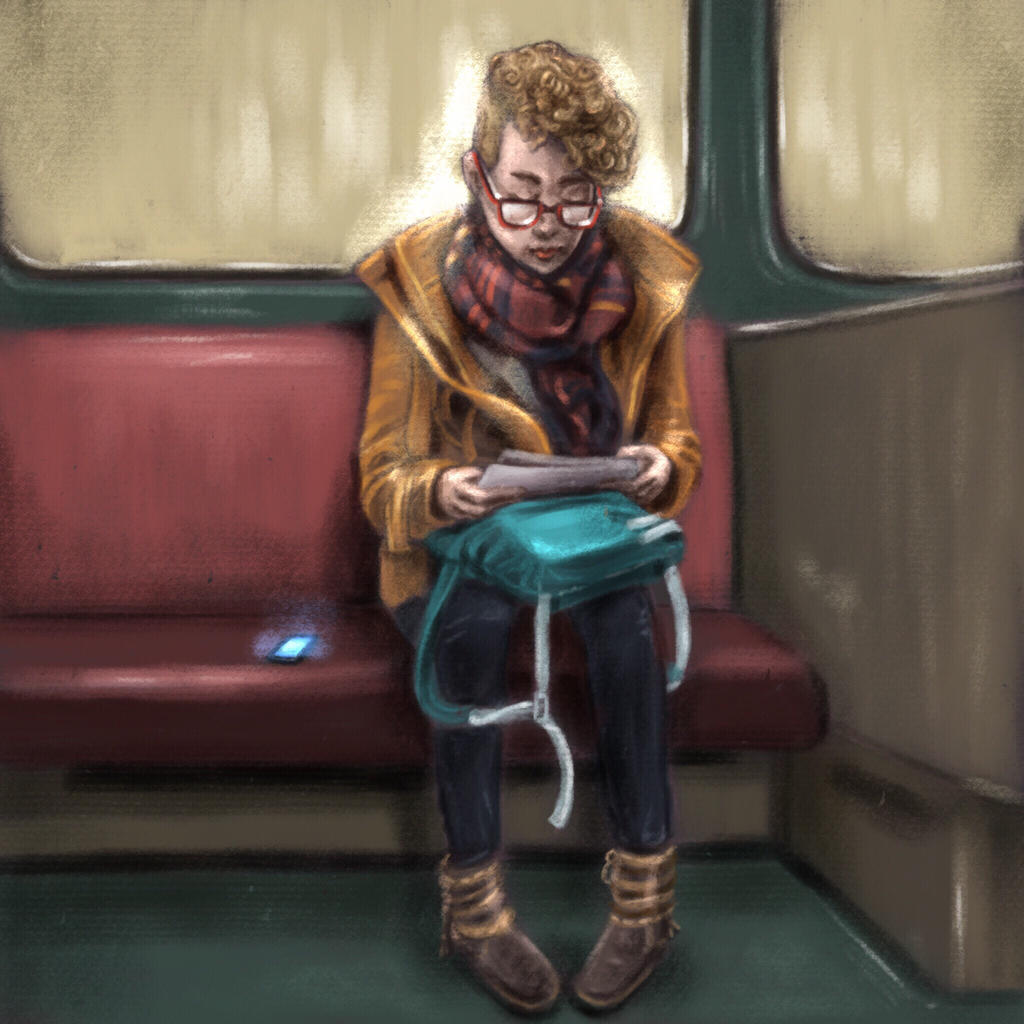 Subway Sketch - Autumn Girl