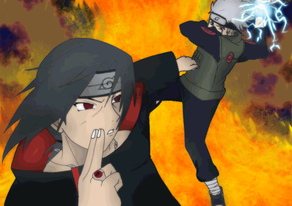 Naruto VS Kakashi GIF by poke101101 on DeviantArt
