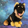 UniToys Sitting German Shepherd Dog Plush 12in