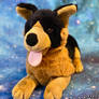 Althans Lying German Shepherd Dog Plush 20in