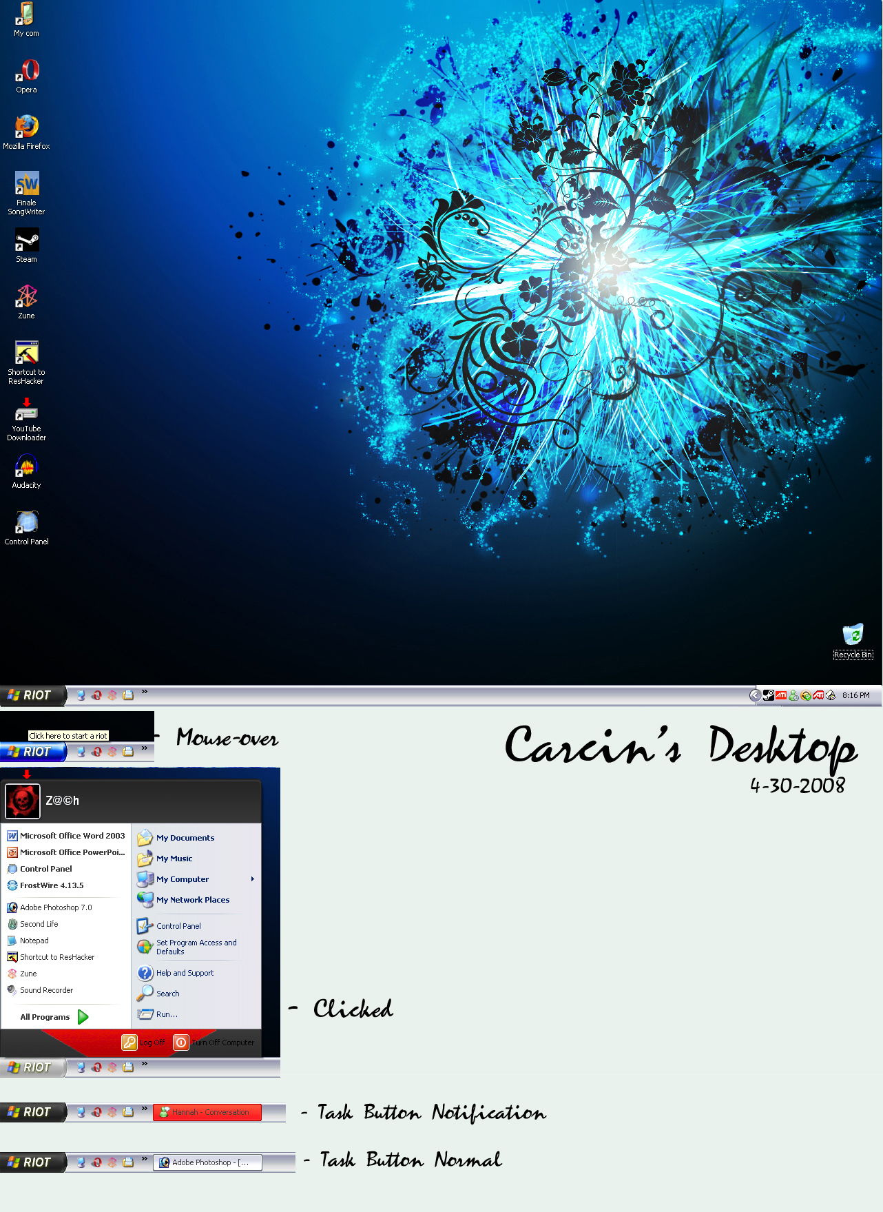 Carcin's Desktop 4-30-08