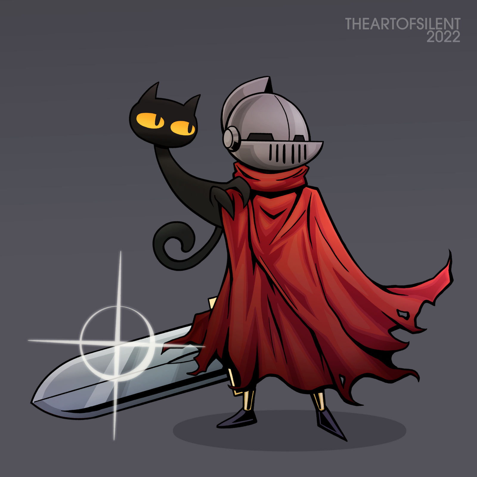 Knight Cat Rider Knight and Cat by TheArtofSilent on DeviantArt