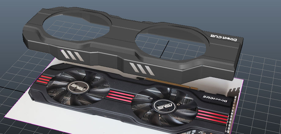 Completed mesh of the GPU casing by huh-weird on DeviantArt