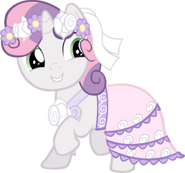 Sweetie Belle dancing vector