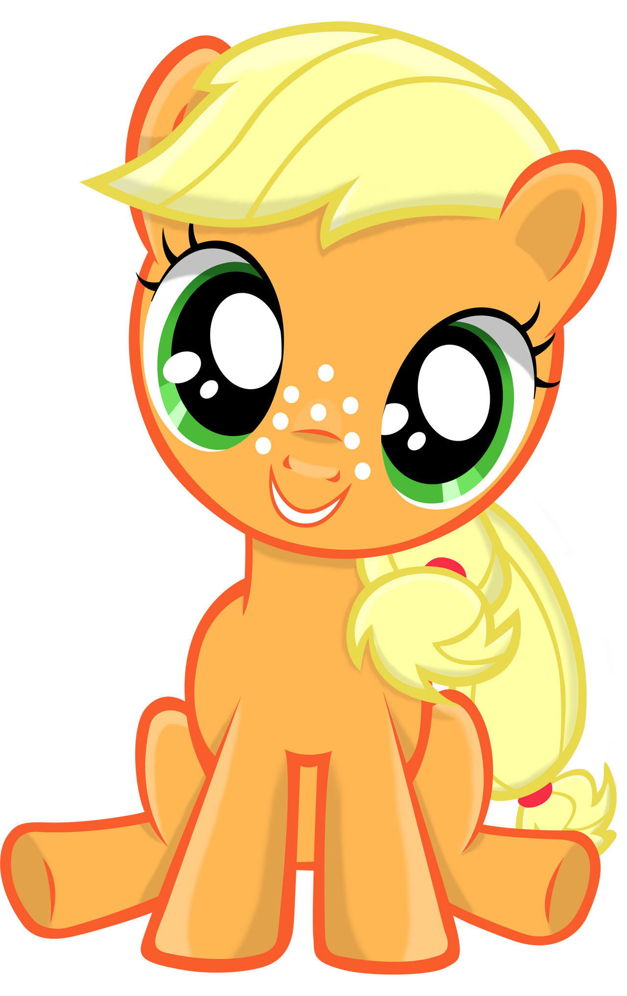 Filly Applejack without background