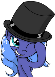 Luna in a Top Hat