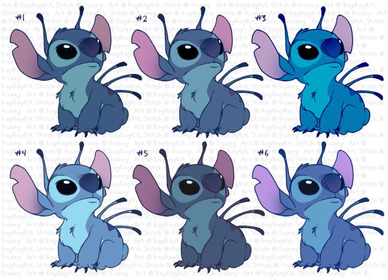 Stitch Color/texture Stitch Colours by kaykaykit on DeviantArt