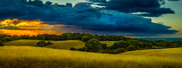 storm clouds panorama