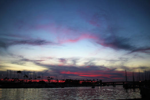 Sunset at Seal Beach