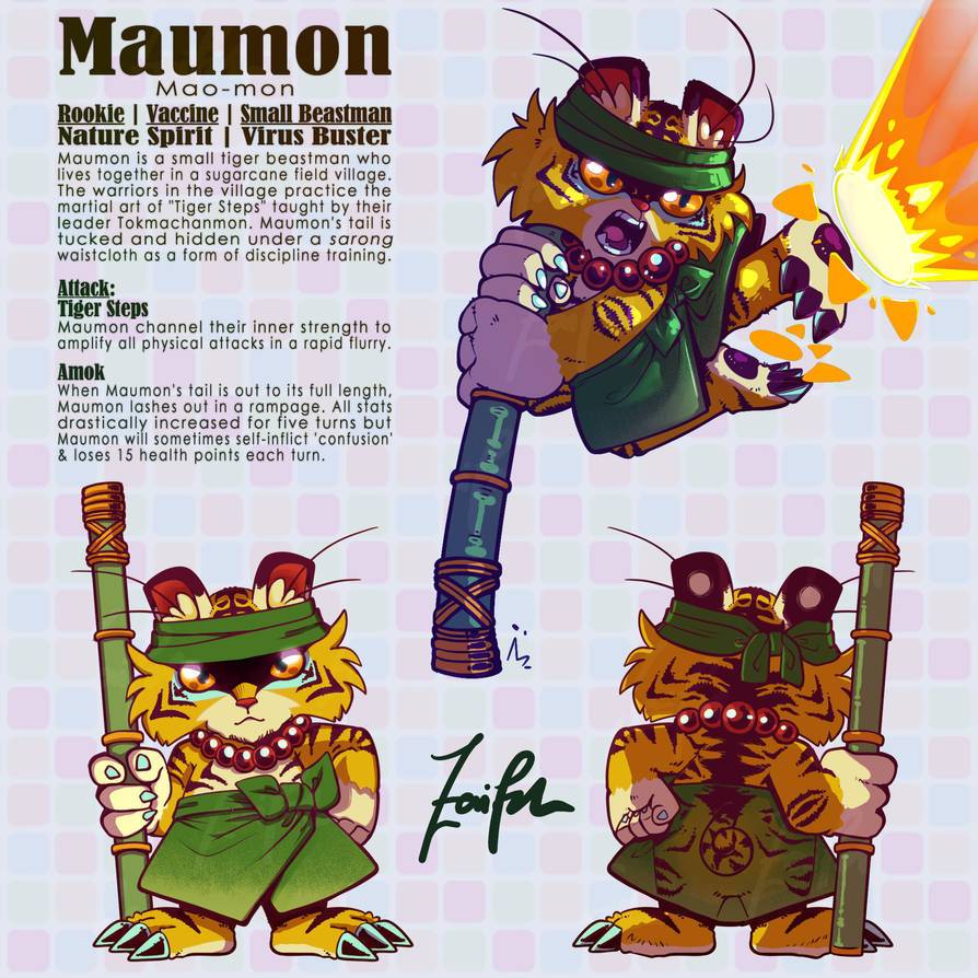Digifake 02: Maumon by ZarifahArt on DeviantArt