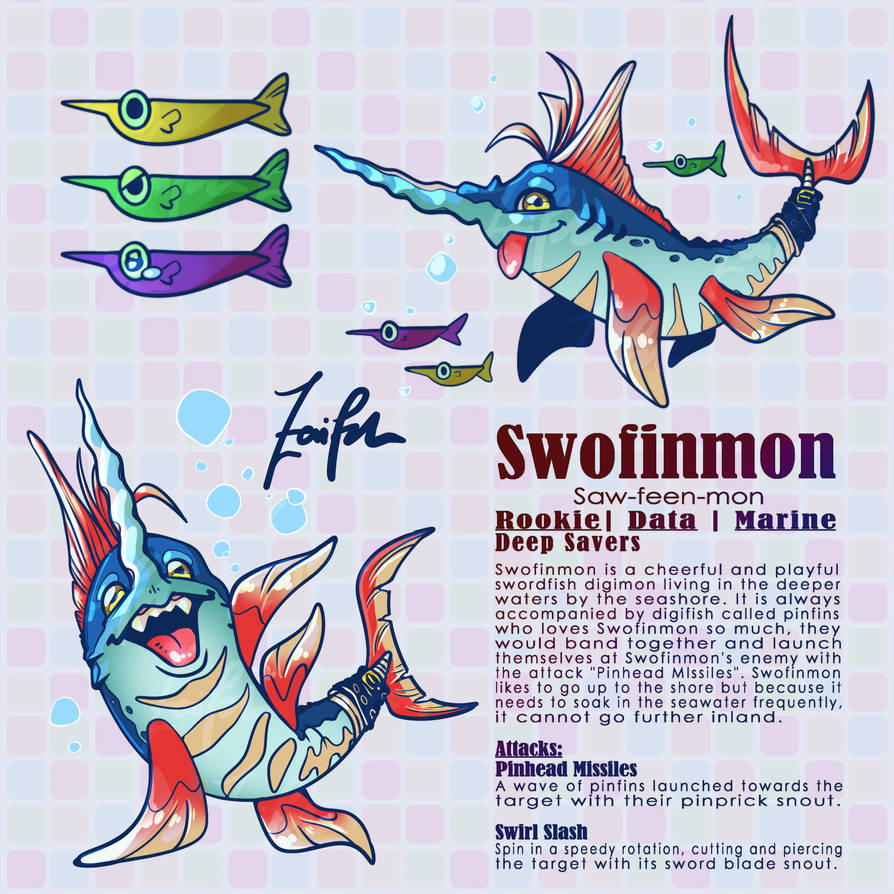 Digifake 03: Swofinmon by ZarifahArt on DeviantArt