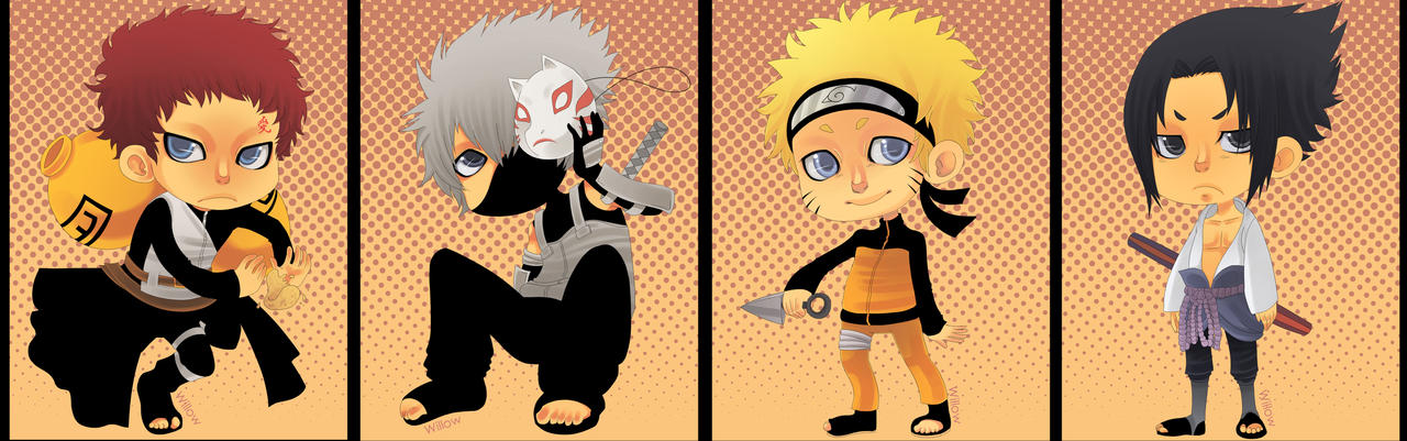Chibis - Naruto by Willow-San on DeviantArt