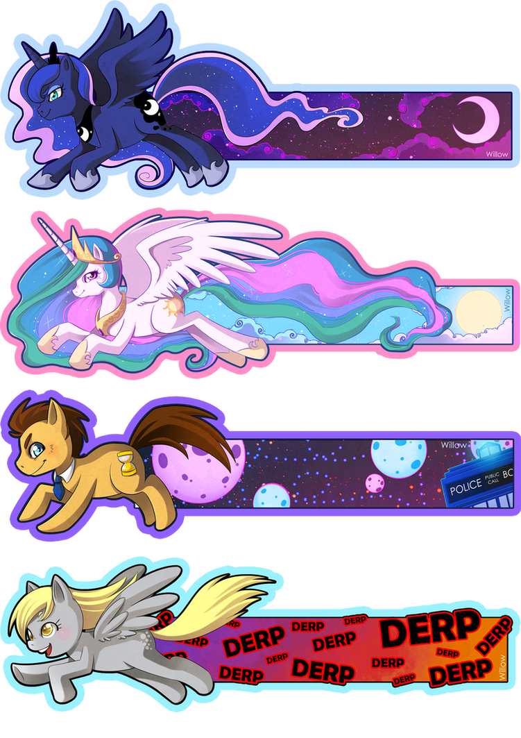 MLP bookmarks by Willow-San on DeviantArt