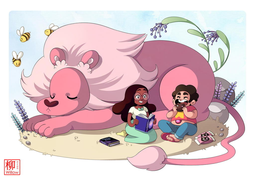 Steven Connie and Lion